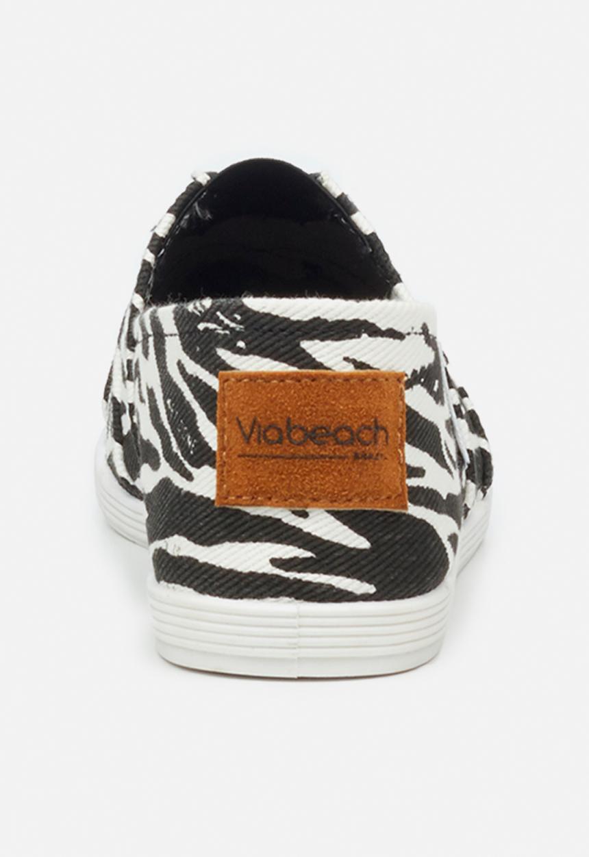 Viabeach - Tams2 slip on - black & white 