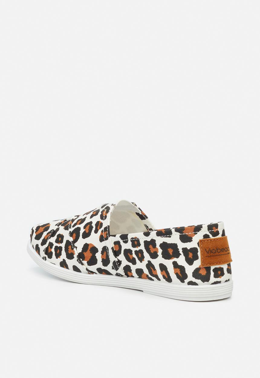 Viabeach - Tams2 slip on - white & brown 