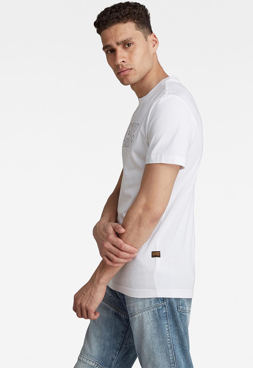 G-STAR - 3D Raw. tee - white