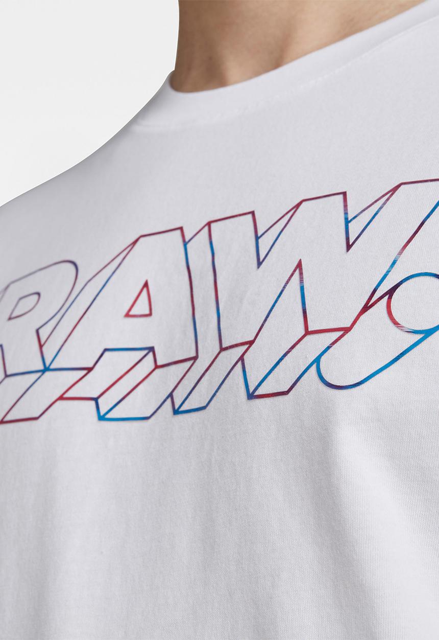 G-STAR - 3D Raw. tee - white