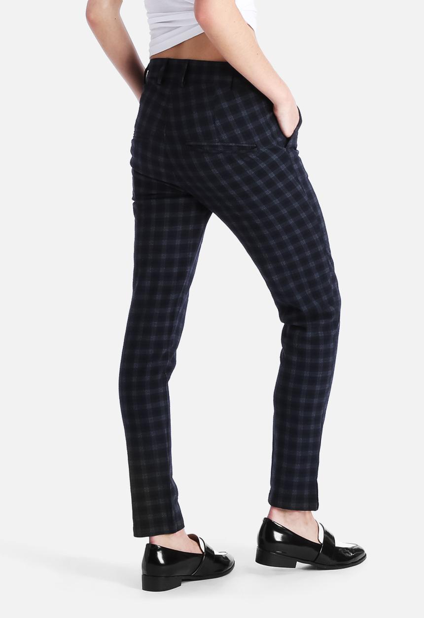 Native Youth - Textured Check Cigarette Trouser