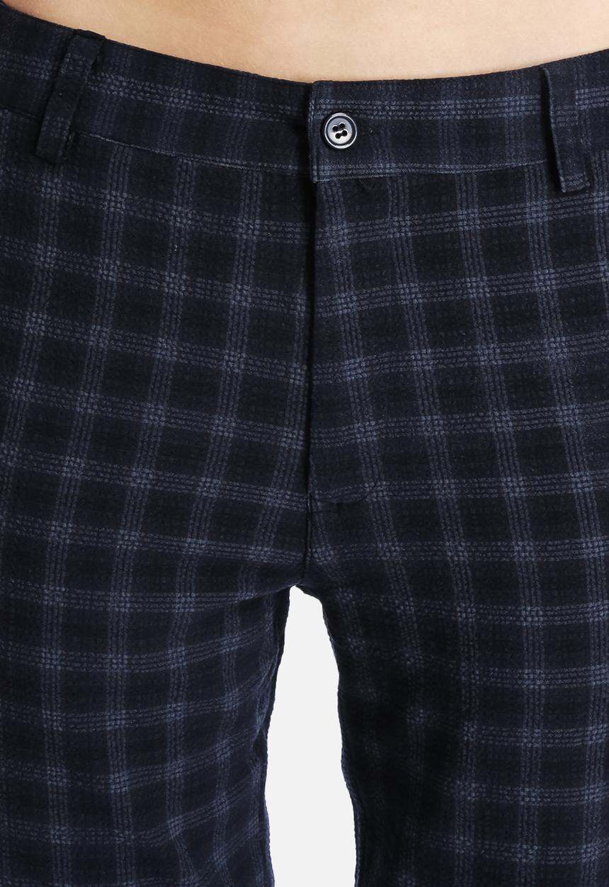 Native Youth - Textured Check Cigarette Trouser