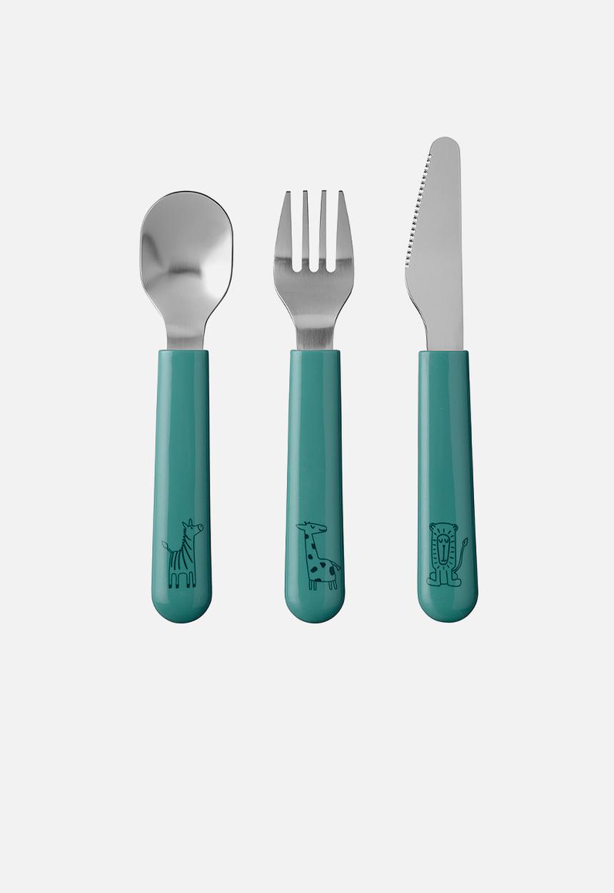 Mepal - Mio children's cutlery set 3pcs - deep  turquoise 