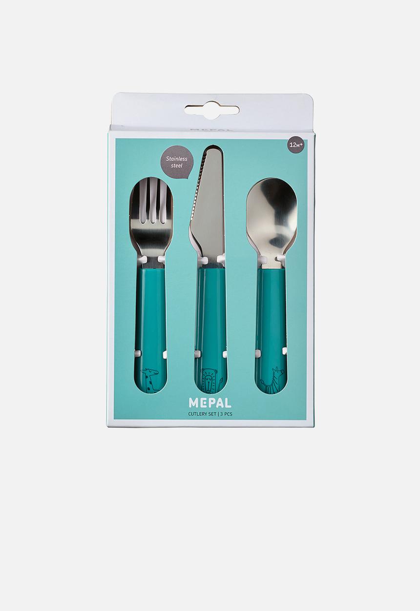 Mepal - Mio children's cutlery set 3pcs - deep  turquoise 