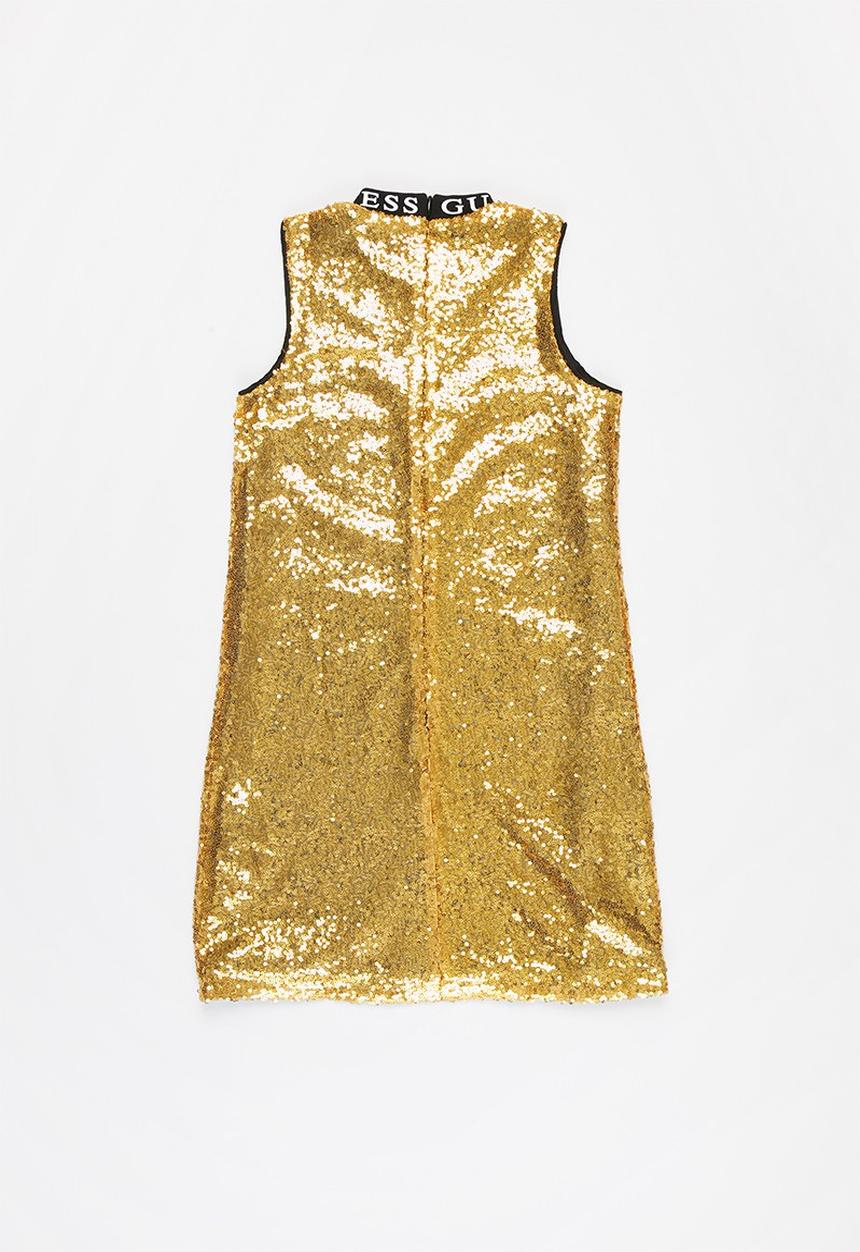 GUESS - Full sequin dress - gold & black