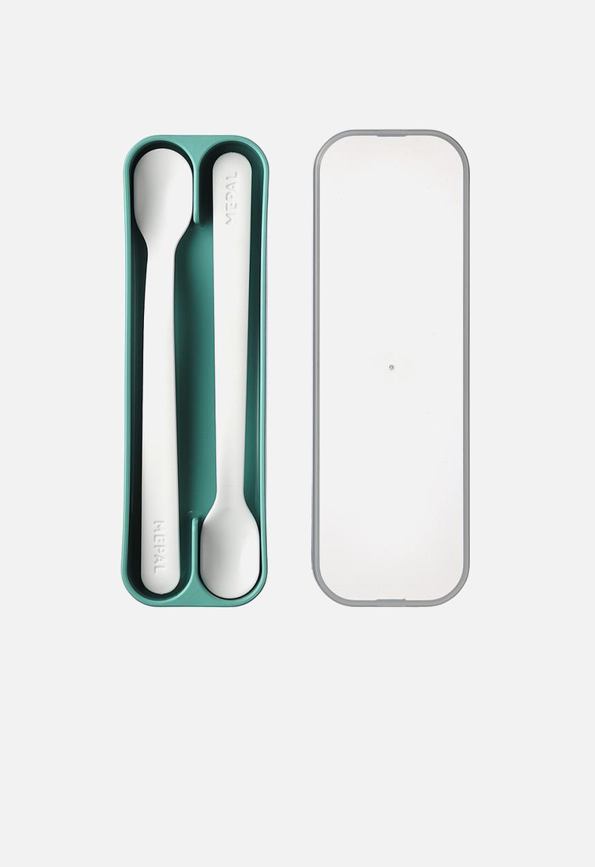 Mepal - Mio feeding  spoon set 2pcs - deep turquoise 