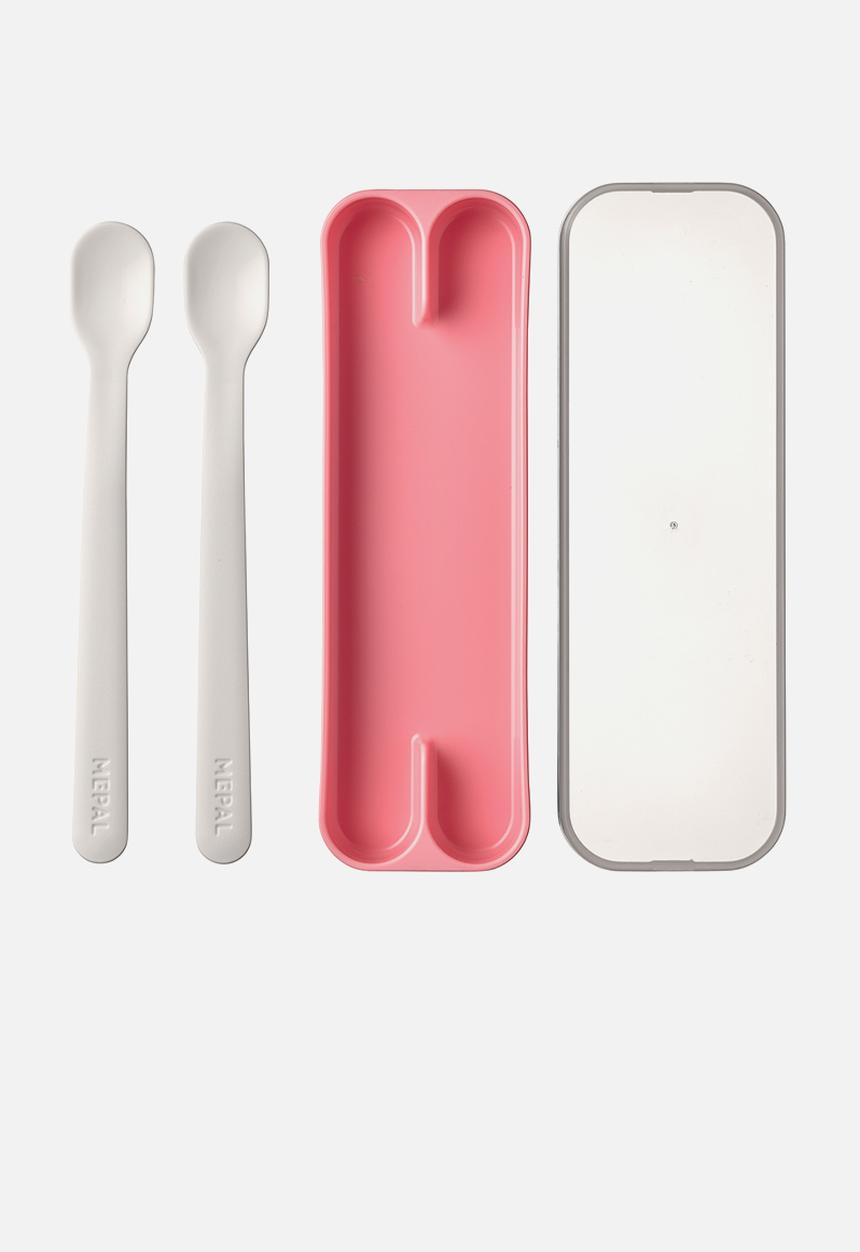 Mepal - Mio feeding  spoon set 2pcs - deep pink 
