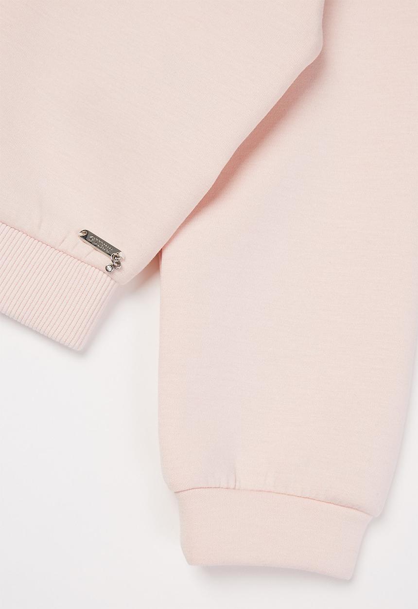 GUESS - Hooded scuba midi active top - pink