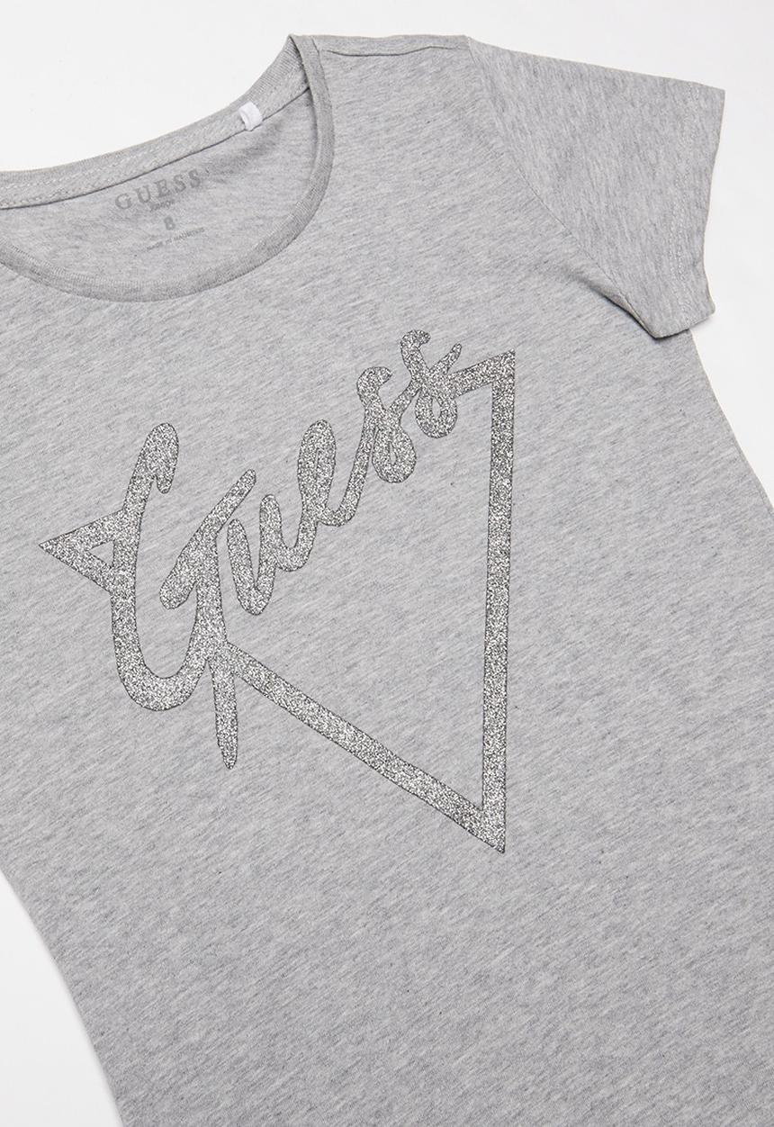 GUESS - Guess script tri tee - grey