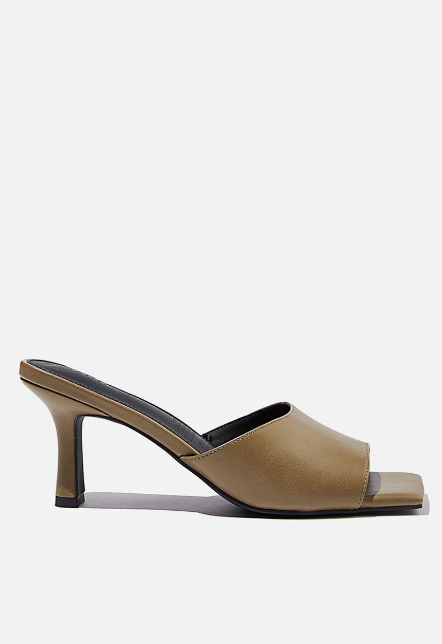 Cotton On - Elsie minimal mule - soft moss