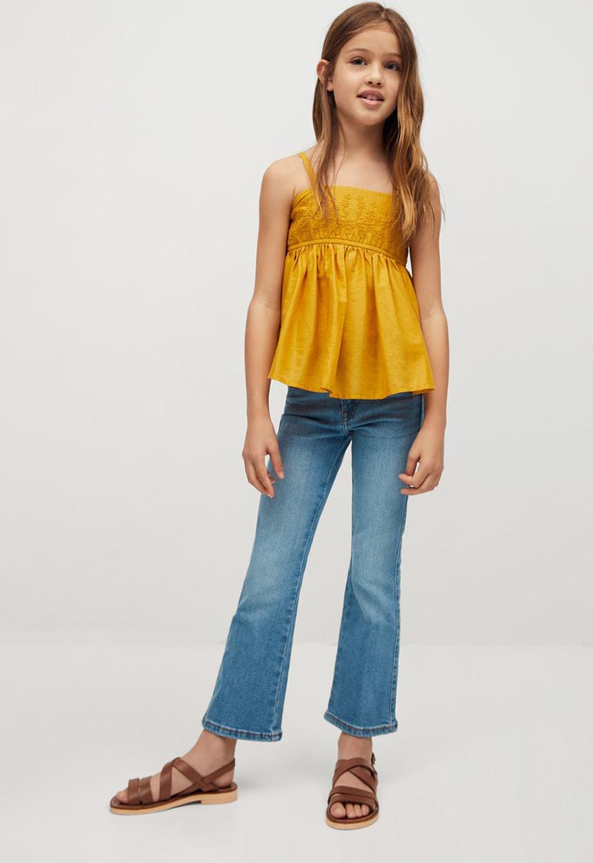 MANGO - Jeans flare - blue