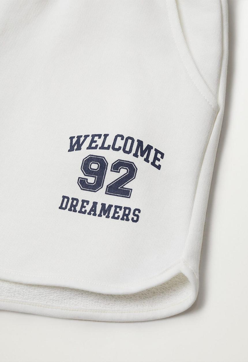 MANGO - Shorts college - white