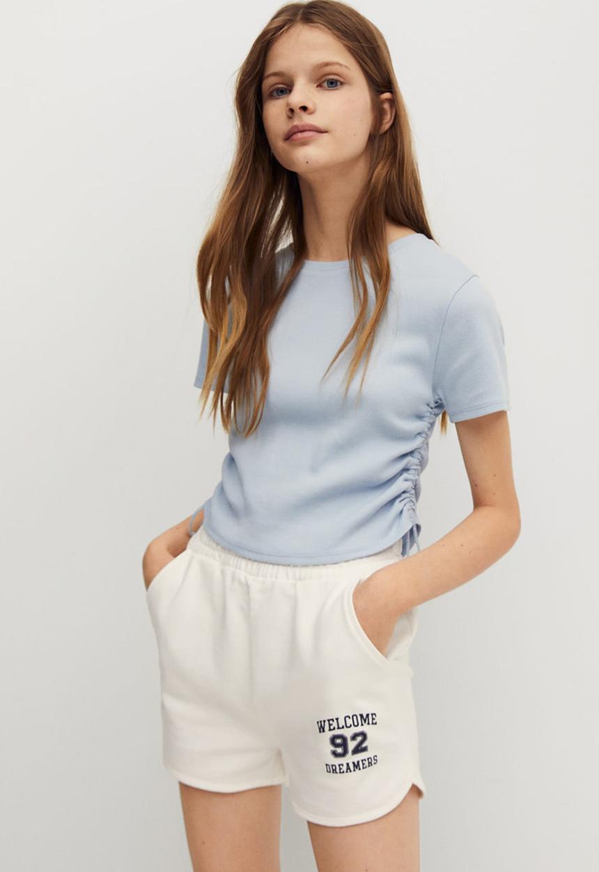 MANGO - Shorts college - white