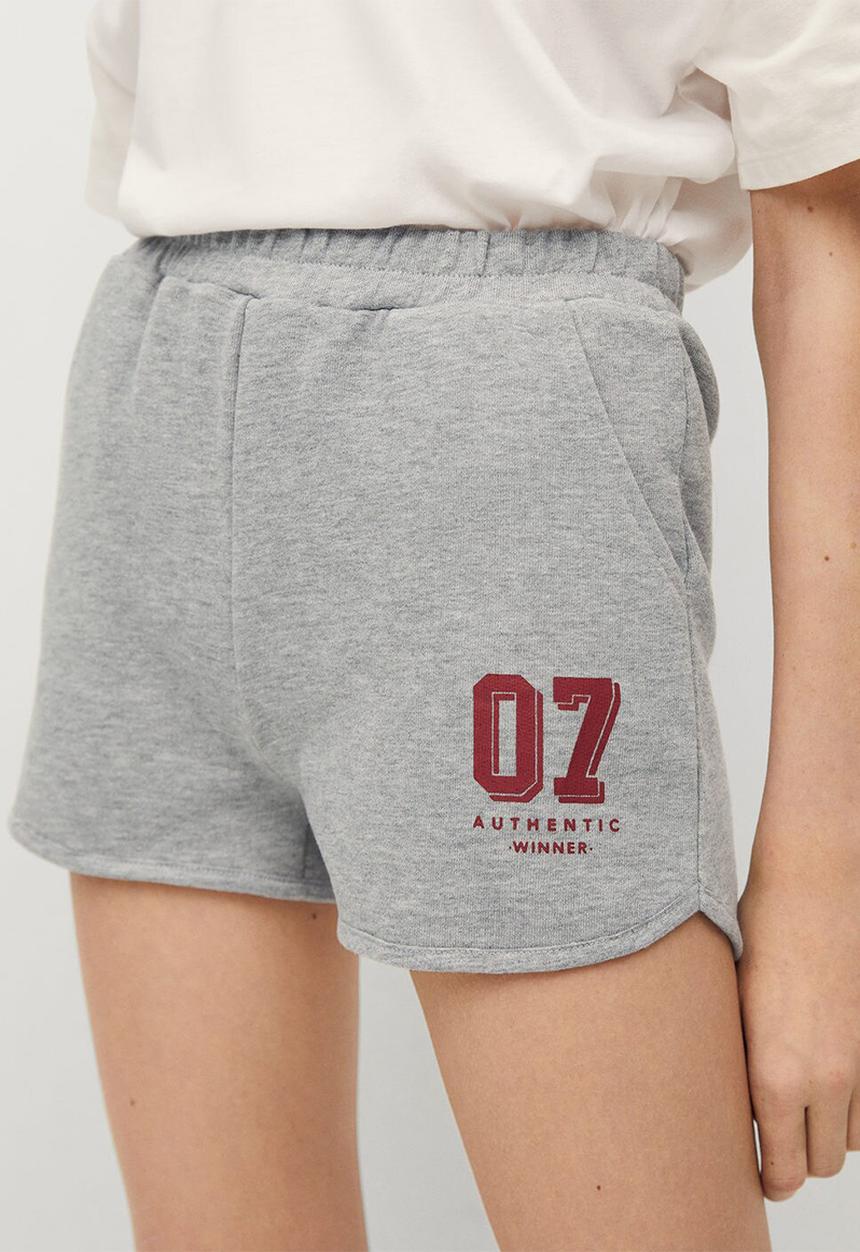 MANGO - Shorts college - grey