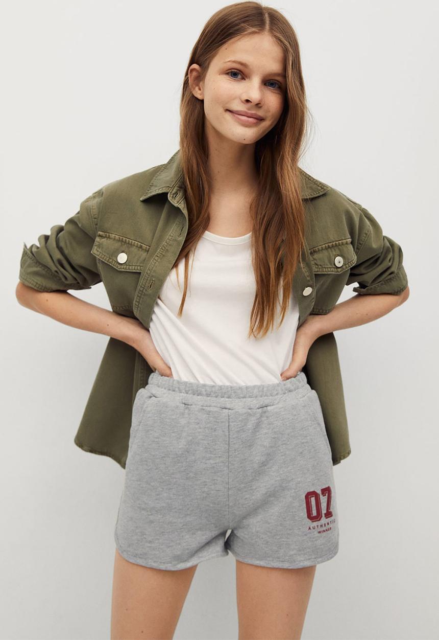 MANGO - Shorts college - grey