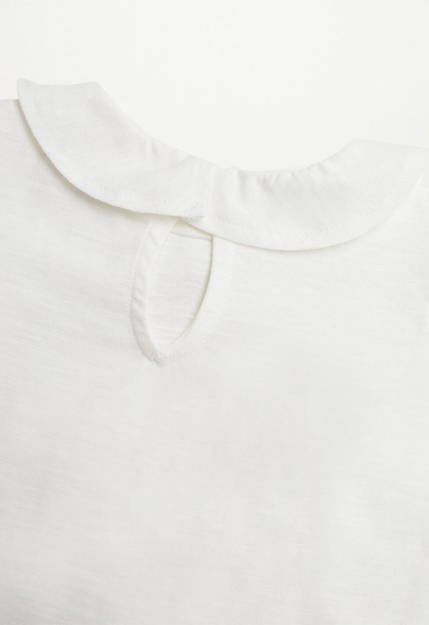 MANGO - T-shirt bean - white