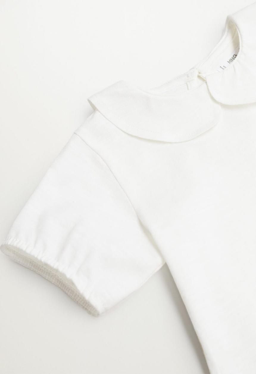 MANGO - T-shirt bean - white