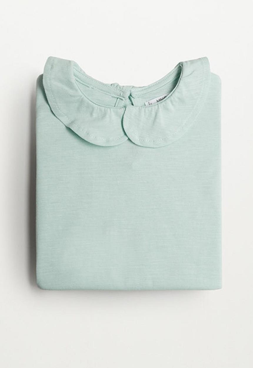 MANGO - Camiseta bean - green