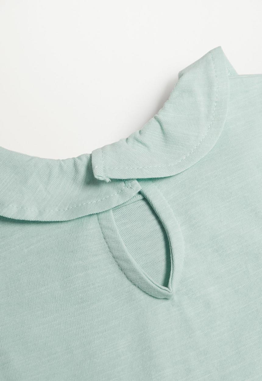 MANGO - Camiseta bean - green