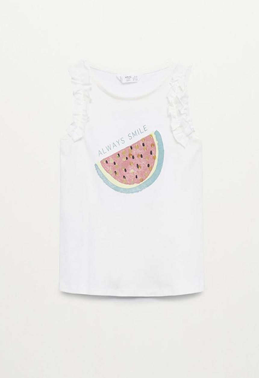 MANGO - Printed T-shirt lucy - white