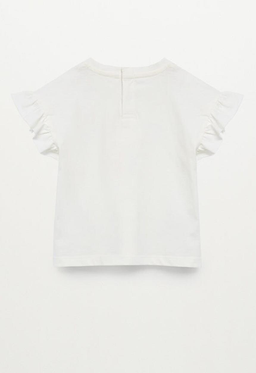 MANGO - T-shirt aloha - white