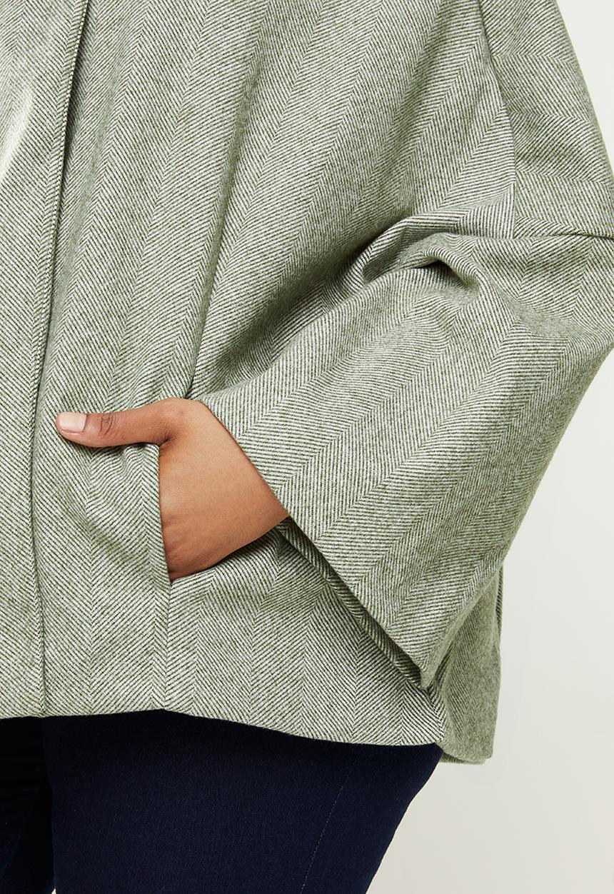 POLO - Plus hazel swing coat - grey