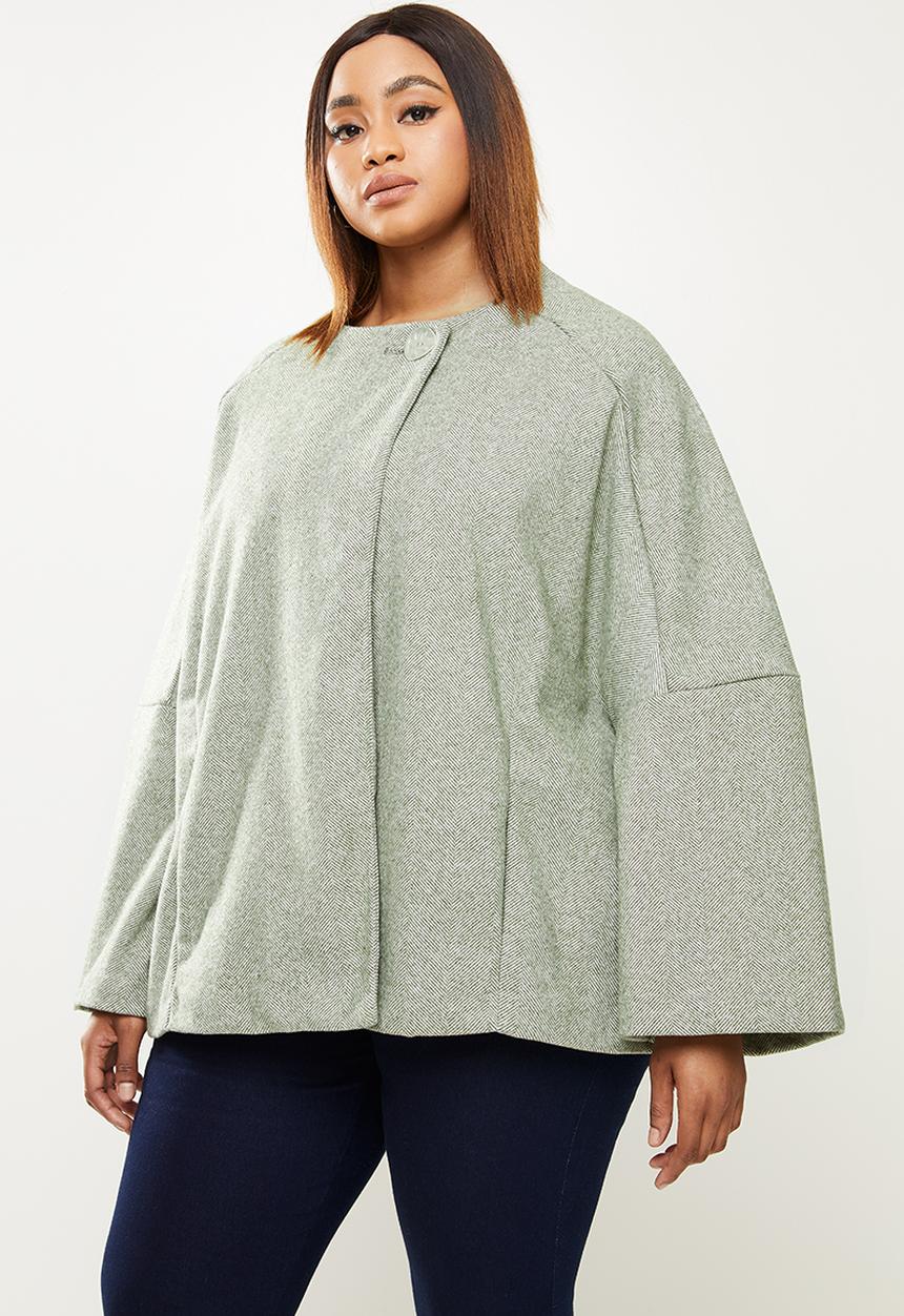 POLO - Plus hazel swing coat - grey