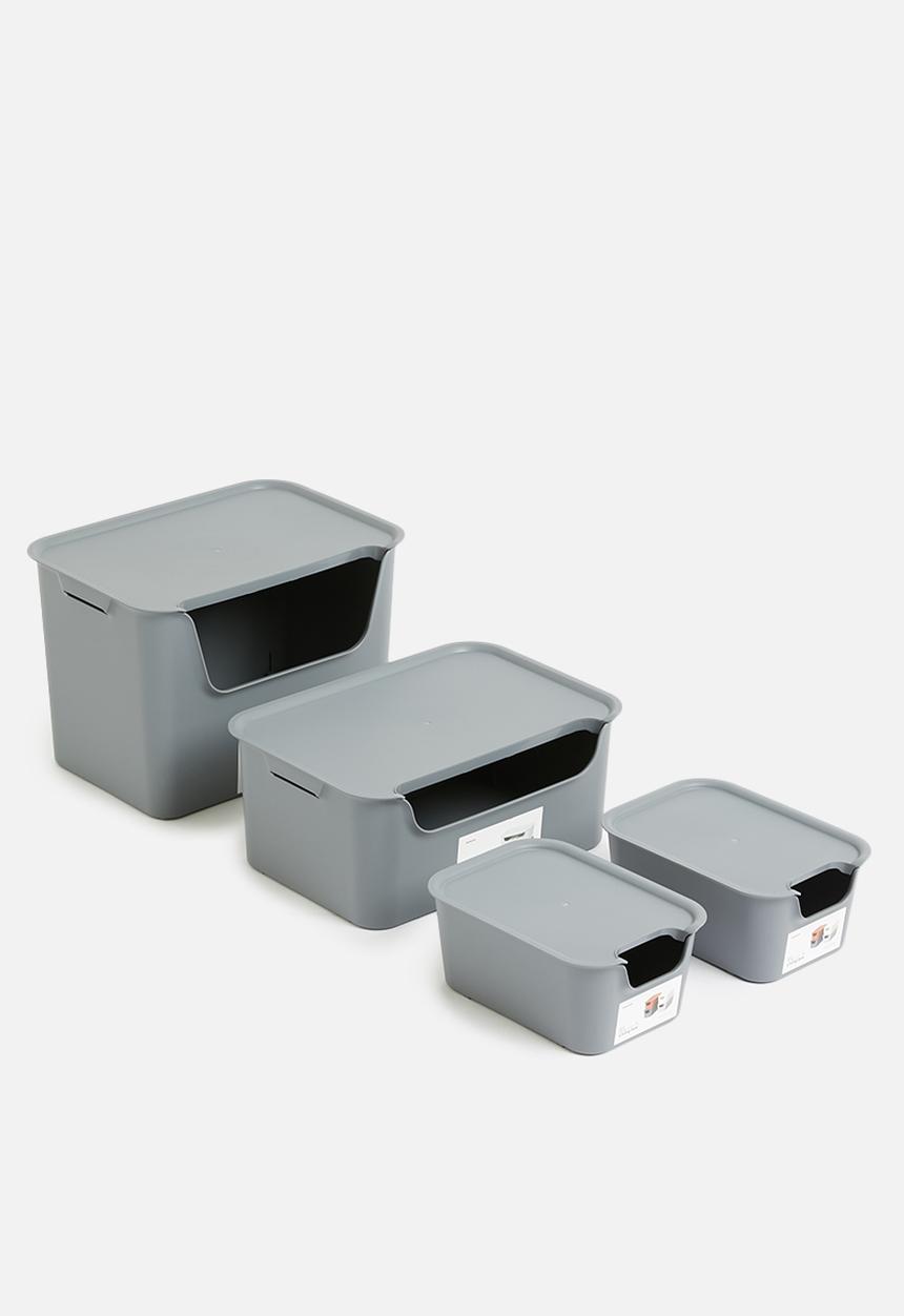 Litem - Al living box set of 4 - grey