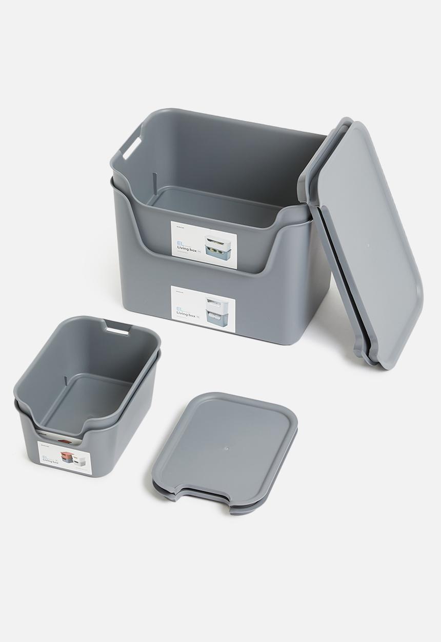 Litem - Al living box set of 4 - grey
