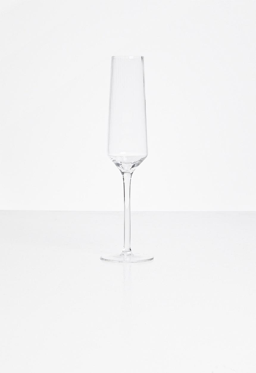Sixth Floor - Citrine champagne flute set of 4-clear 