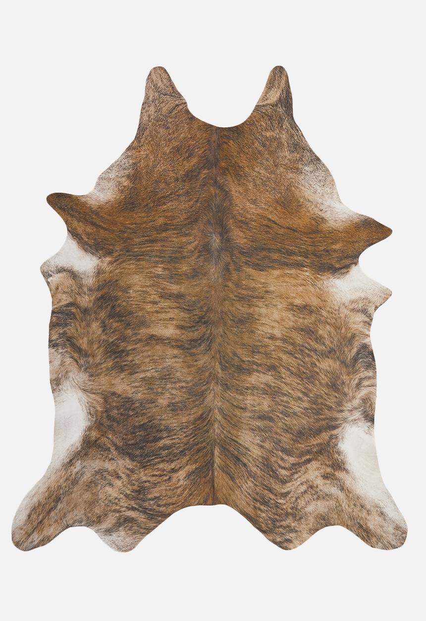 Sixth Floor - Faux cow hide rug - brown & white