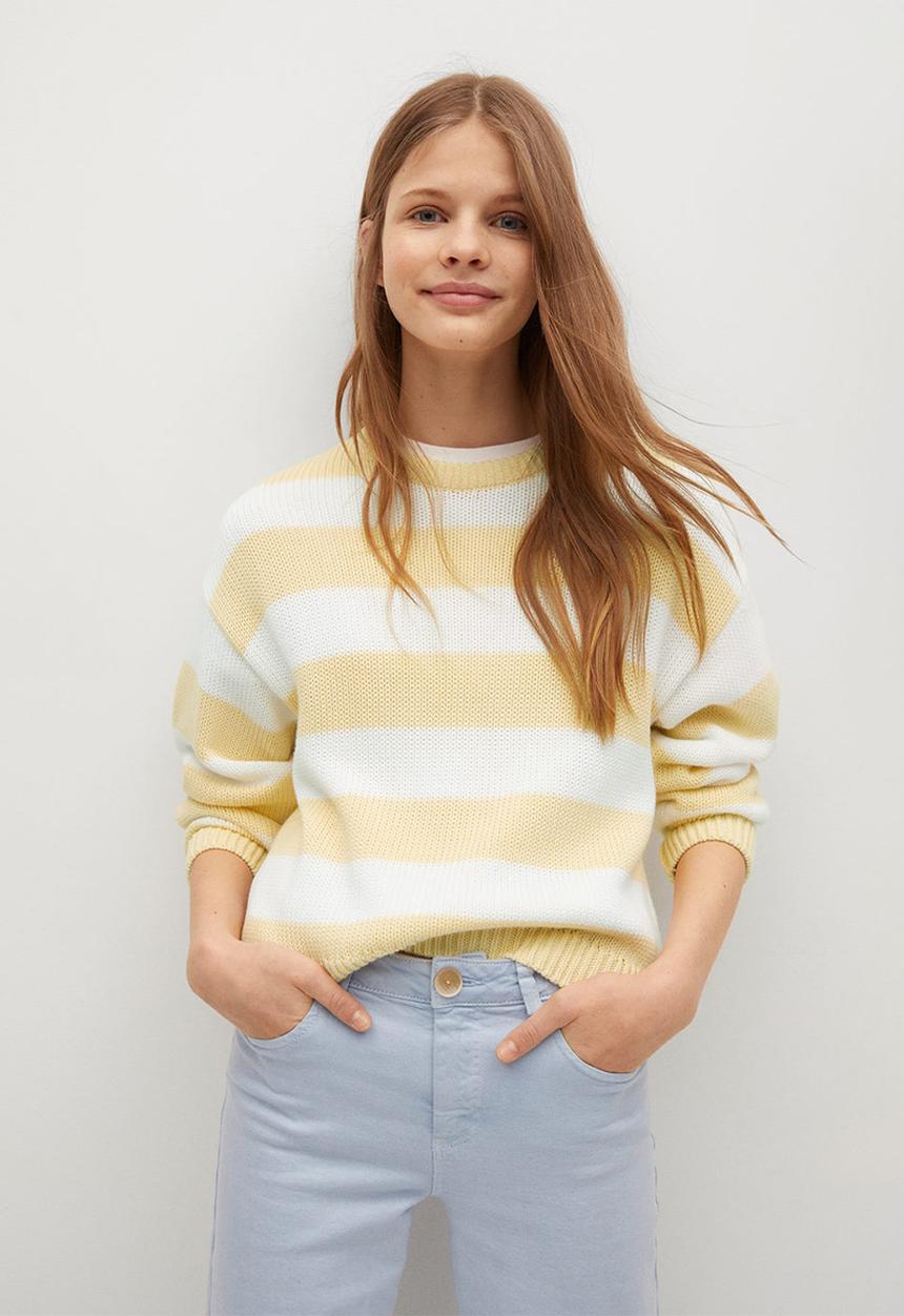 MANGO - Sweater kodak - yellow