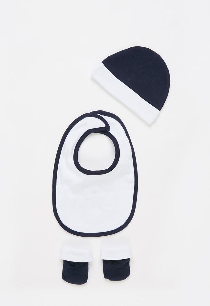 Converse - Chn core hang 3pc hat bib boot - navy & white