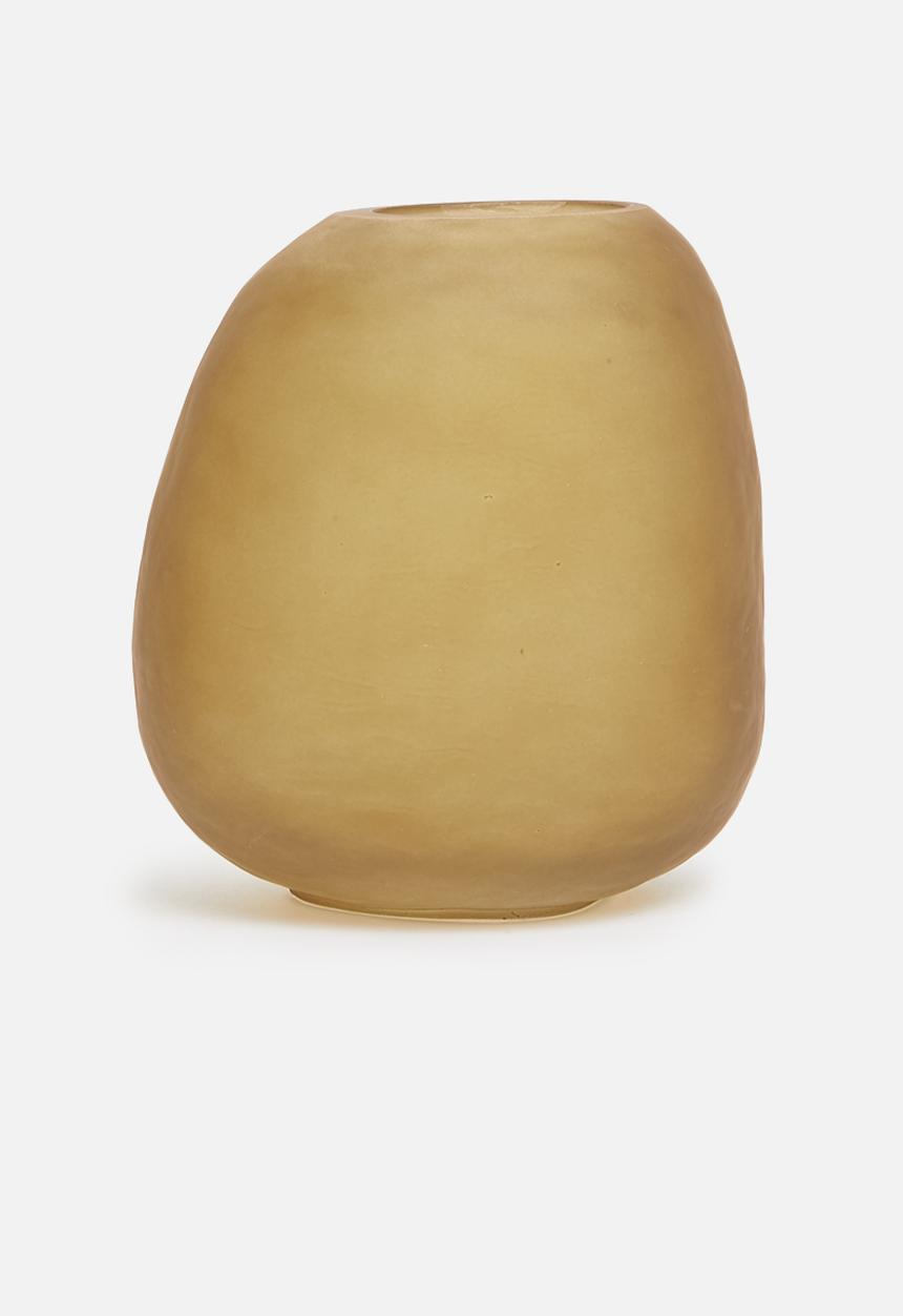 Hertex Haus - Stone vase small - amber