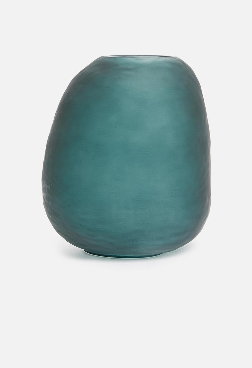 Hertex Haus - Stone vase large - deep sea