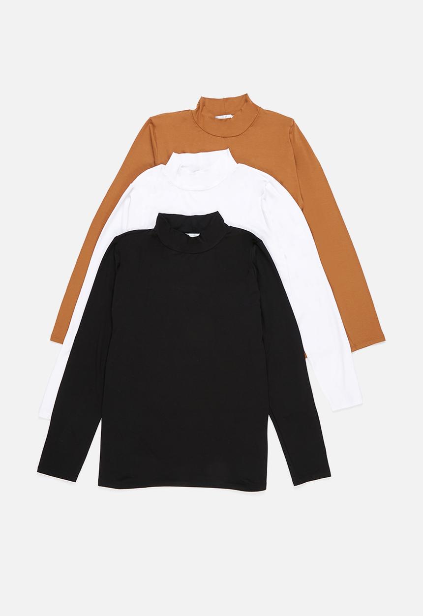 Superbalist - 3-pack funnel neck tops - multi
