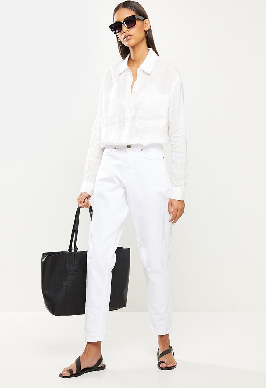 MANGO - Shirt lino - natural