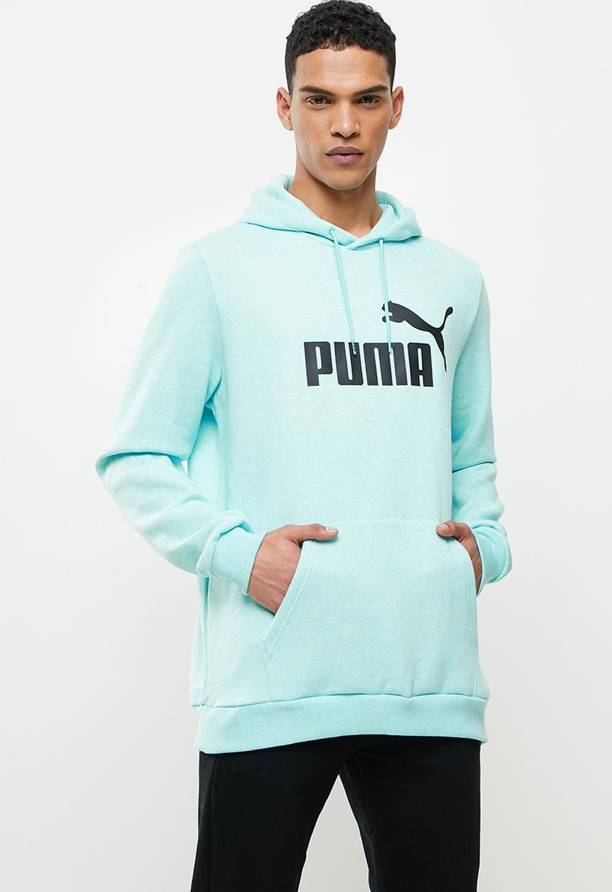 PUMA - Essential heather hoodie fl - blue