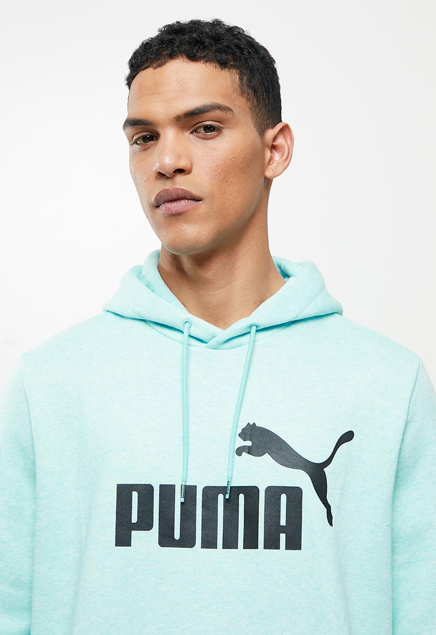 PUMA - Essential heather hoodie fl - blue