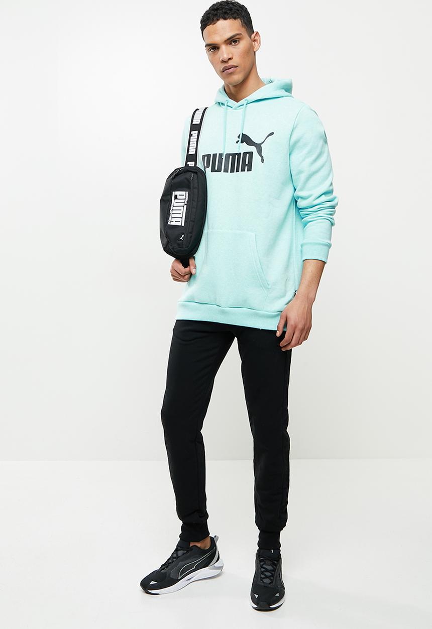 PUMA - Essential heather hoodie fl - blue