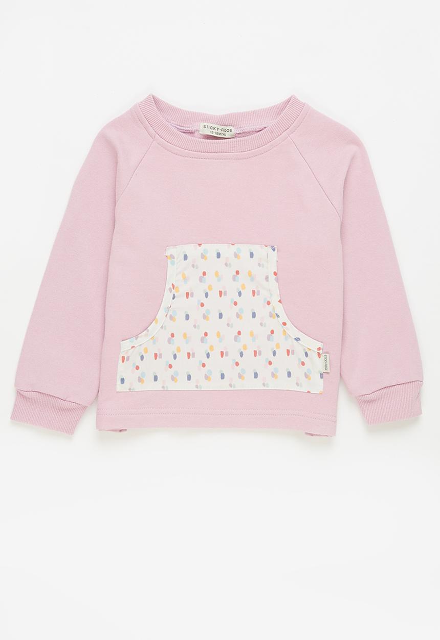 Sticky Fudge - Confetti track top - lilac blush