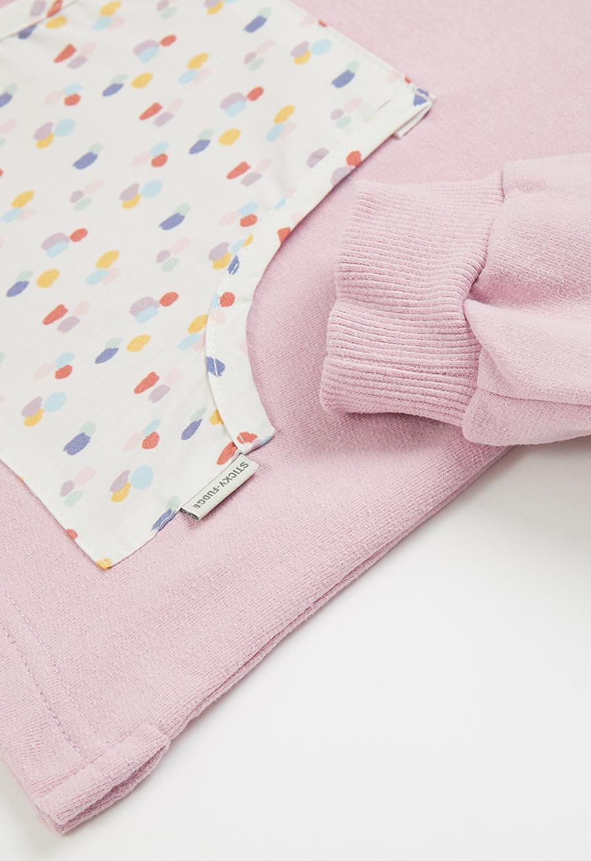 Sticky Fudge - Confetti track top - lilac blush