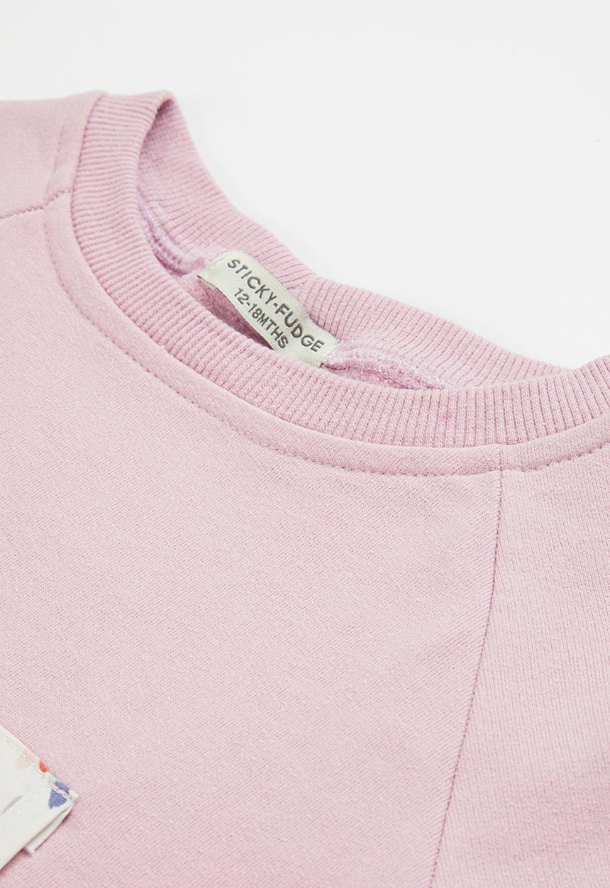 Sticky Fudge - Confetti track top - lilac blush
