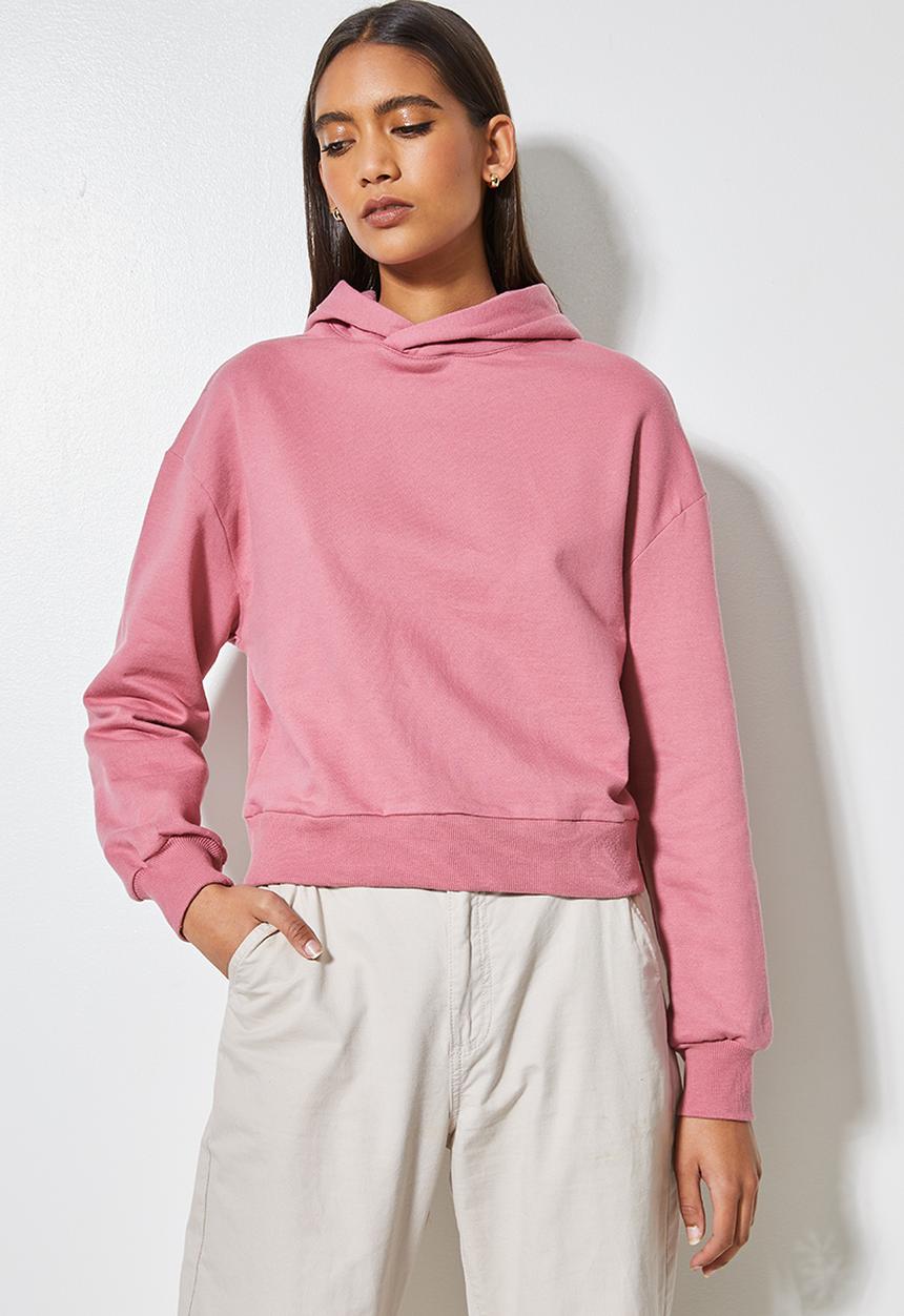 Superbalist - Crop hoodie - pink