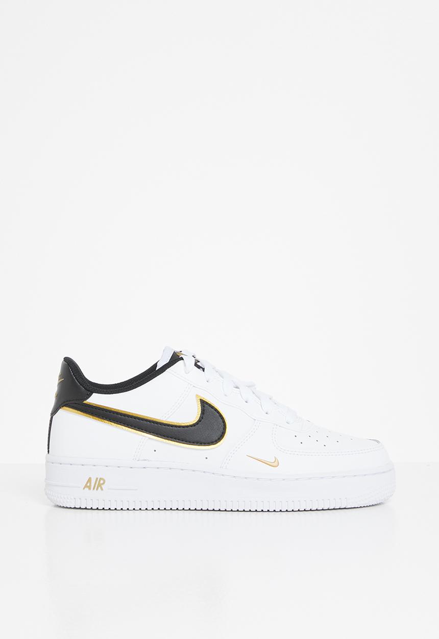 Nike - Nike air force 1 lv8 - white/black-metallic gold-white