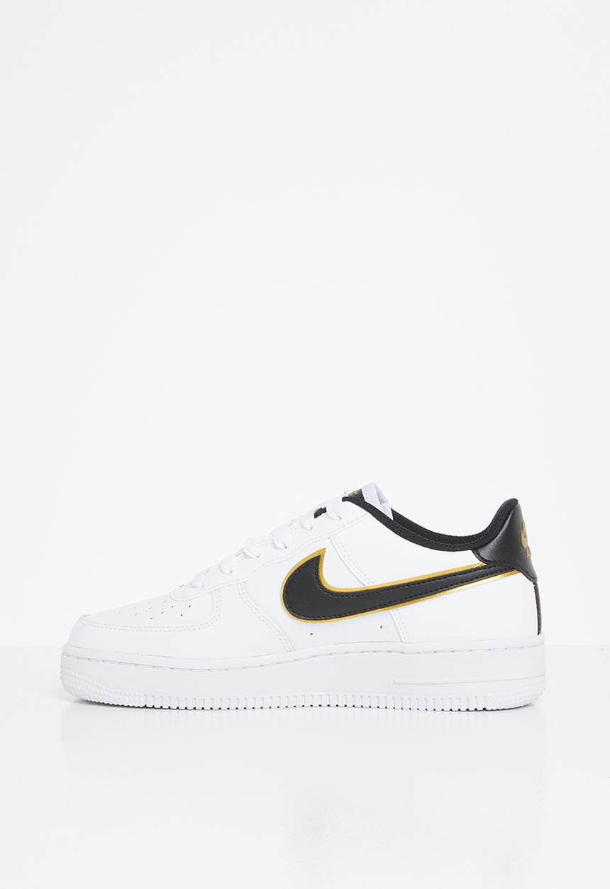 Nike - Nike air force 1 lv8 - white/black-metallic gold-white