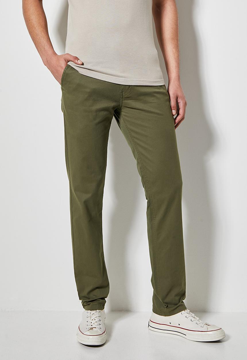 Superbalist - Caleb slim chino - light khaki green