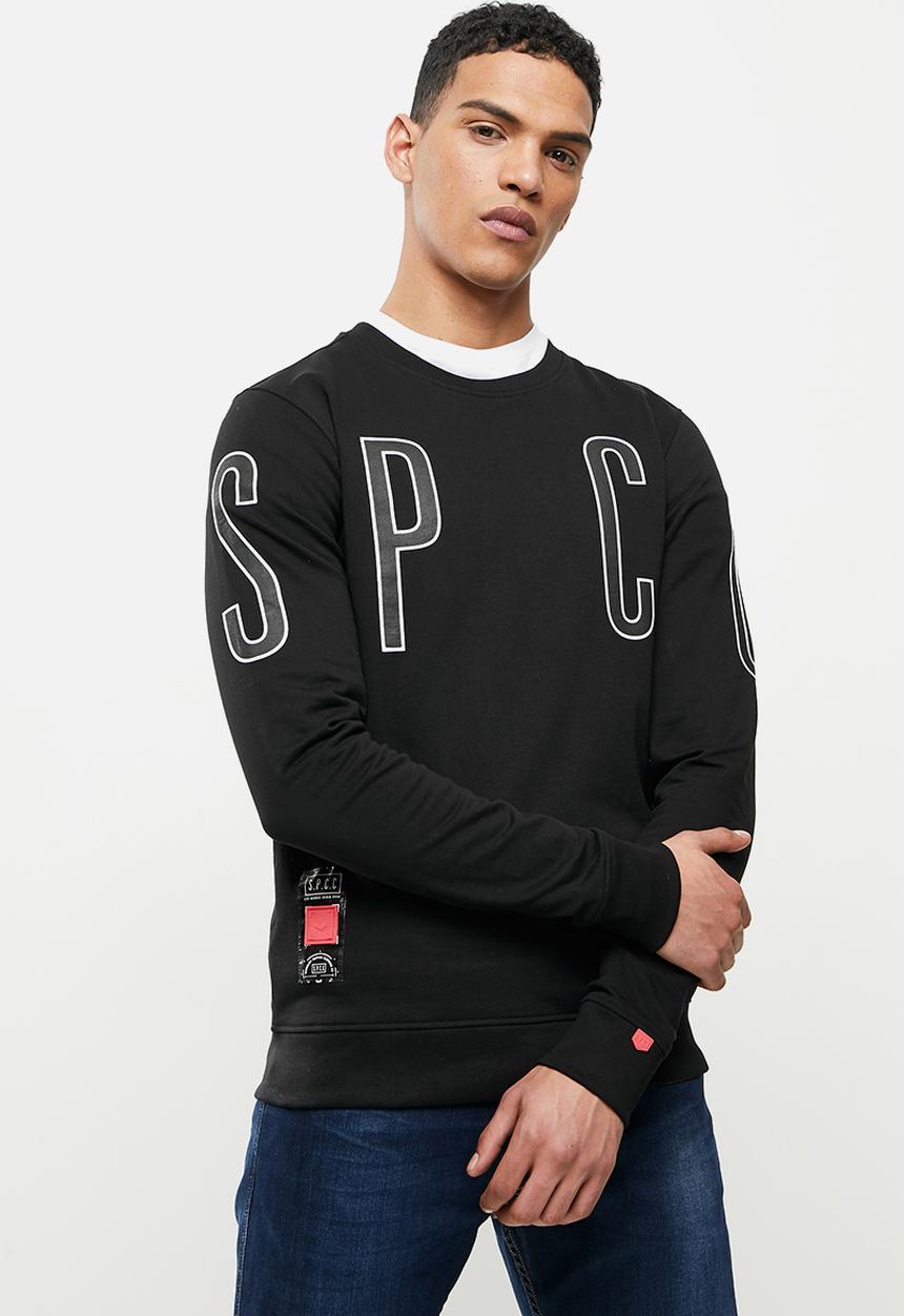 S.P.C.C - Archer crew neck sweat - black