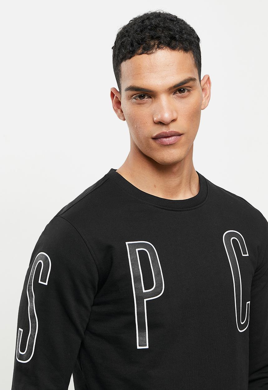 S.P.C.C - Archer crew neck sweat - black