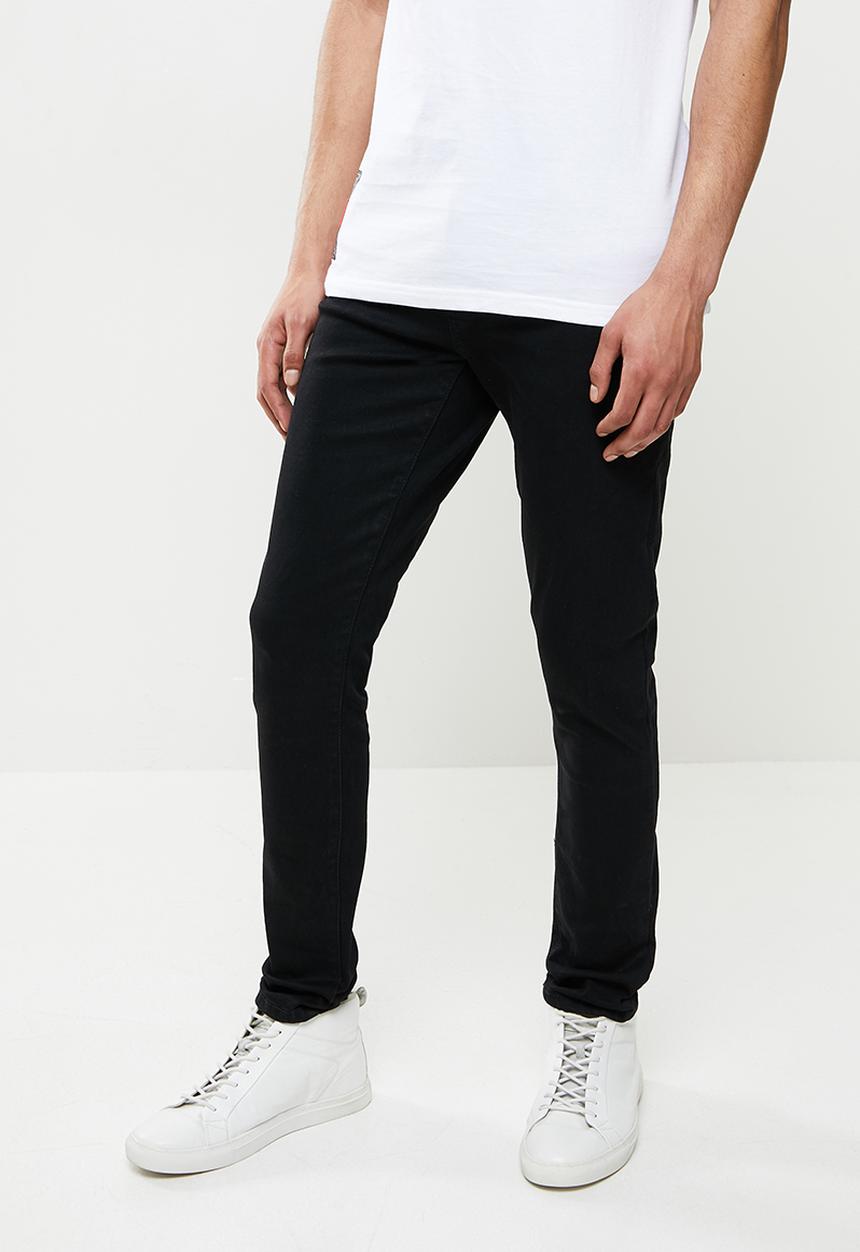 S.P.C.C - Black pearl sabre fit tapered jeans - black